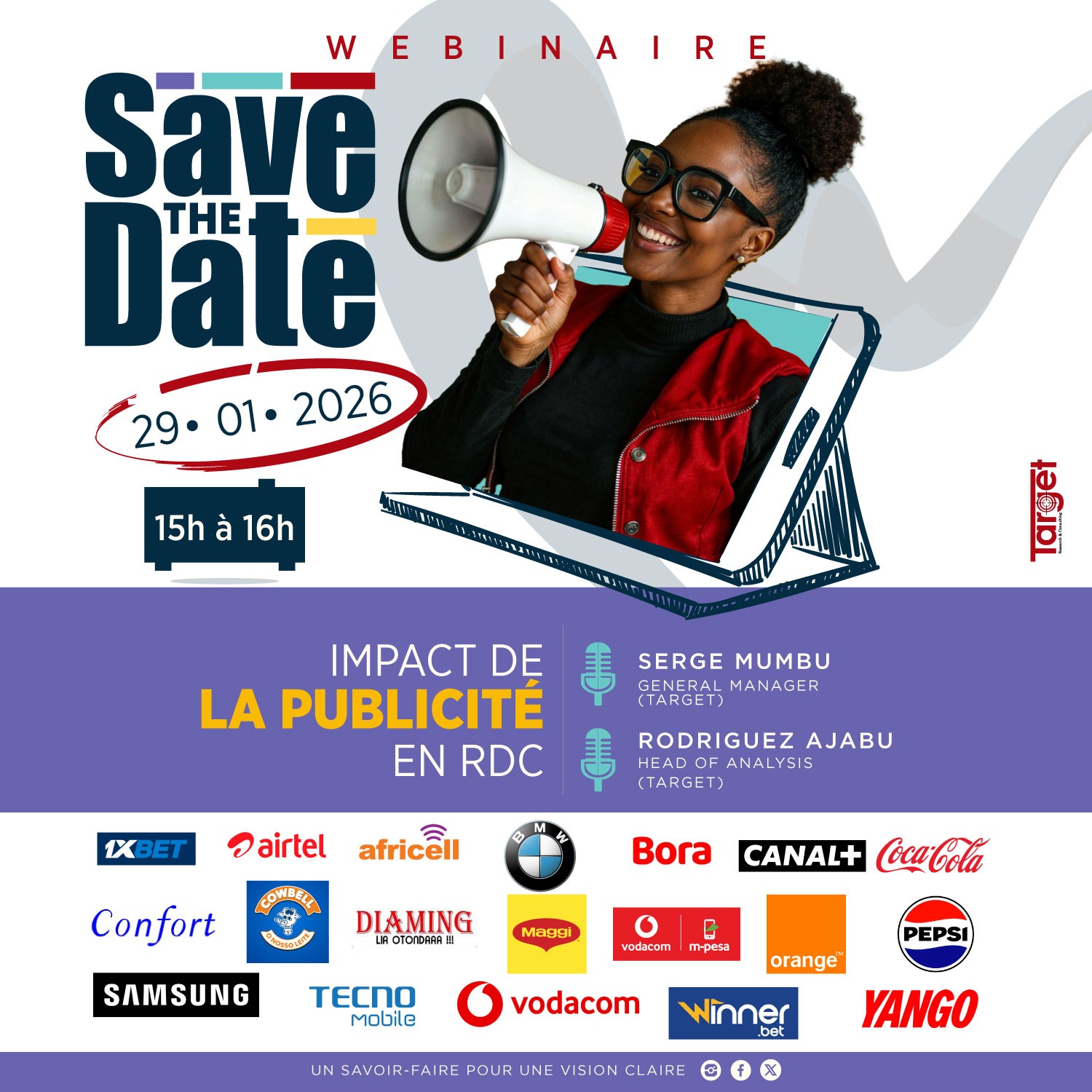 TARGET TO HOST ITS FIRST WEBINAR OF THE YEAR ON THE IMPACT OF ADVERTISING IN THE DRC